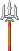 Visual empunhado de Tridente do NPC