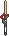 Visual empunhado de Espada Curta Violada