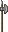 Visual empunhado de Machado de Batalha do Guerreiro