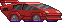 Visual ampliado de Controlador de Carro Esportivo Vermelho