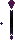 Visual empunhado de Cajado das Sombras