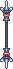 Visual empunhado de Prototipo de Lâmina Dupla