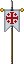 Visual empunhado de Padrão de Guerra dos Cruzados