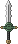 Visual empunhado de Espada Longa Rara