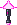 Visual empunhado de Picareta de Energia (rosa)