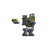 Corpo de Mecha Golem-00 em um mecha completo
