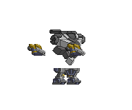 Corpo de Mecha Exitus em um mecha completo