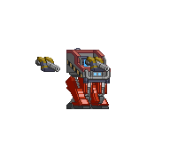 XS T-17 Pernas Mecha Theta em um mecha completo