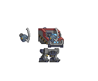 Braço de Mecha de Despawn em um mecha completo