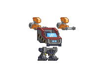 Metralhadora Giratória Sigma XS em um mecha completo