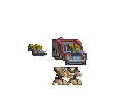 Pernas de Mecanismo Vanguard em um mecha completo