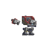 Laser Omega em um mecha completo