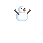Máscara de Boneco de Neve vestido (male)
