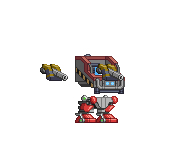 Pernas de Mecha Hermes em um mecha completo