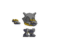 Corpo de Mech Skelekin em um mecha completo