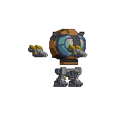 Corpo de Mech Esfinge Ciano em um mecha completo