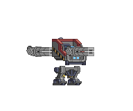 Braço de Mecanismo Railgun em um mecha completo