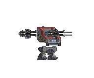 Metralhadora Dupla em um mecha completo