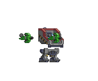 Braço de Mecha de Drone de Plasma em um mecha completo