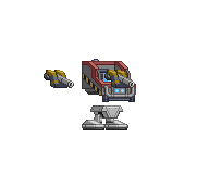 Pernas de Mecanismo Guardião em um mecha completo