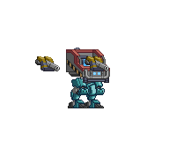 Pernas de Mecha Rho Ronin XS em um mecha completo