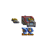 Pernas de Mecha Twinjet em um mecha completo