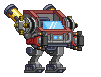 Braço de Mecha de Guarda em um mecha completo