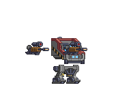 Braço de Mecha de Atirador de Feixe em um mecha completo