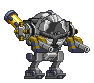 Corpo de Mecha Shockhopper em um mecha completo