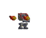 Granadas de Napalm Theta XS em um mecha completo