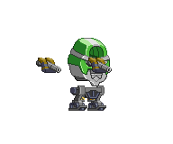 Corpo de Mecha do Êxodo em um mecha completo