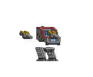 Pernas de Mecha Explorador II em um mecha completo