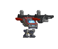 Metralhadora Pesada Rho Pirata XS em um mecha completo