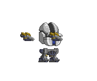 Corpo de Mecha Miniknog em um mecha completo