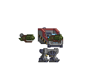 Braço de Mecha de Míssil Teleguiado em um mecha completo
