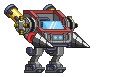 Braço de Broca de Ferro em um mecha completo