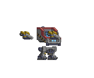 Braço de Mecha de Canhão Antiaéreo em um mecha completo