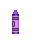 Giz de Cera Roxo vestido (male)