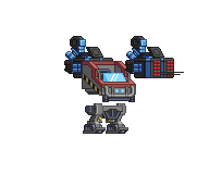Lançador de Mísseis Swarmfly em um mecha completo