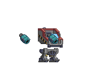 Canhão Rho Ronin XS em um mecha completo