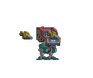 Pernas de Mecha Rho XS em um mecha completo