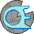 Visual colocado de Símbolo de Néon Azul