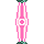 Visual colocado de Porta Bolha Rosa