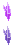 Estado off de Cristal Flutuante Roxo S