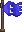Visual colocado de Bandeira Inkling Azul