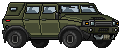 Visual colocado de Carro de Transporte Militar