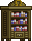 Visual colocado de Estante de Livros Frontier