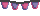 Visual colocado de Bandeirola IO Rosa 5x2