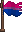 Visual colocado de Bandeira Inkling de Orgulho Bissexual