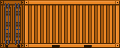 Visual colocado de Contêiner Laranja